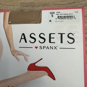 Spanx BBW Size 5  Nude High Waist Shaping Sheers  Style 269B NIP
